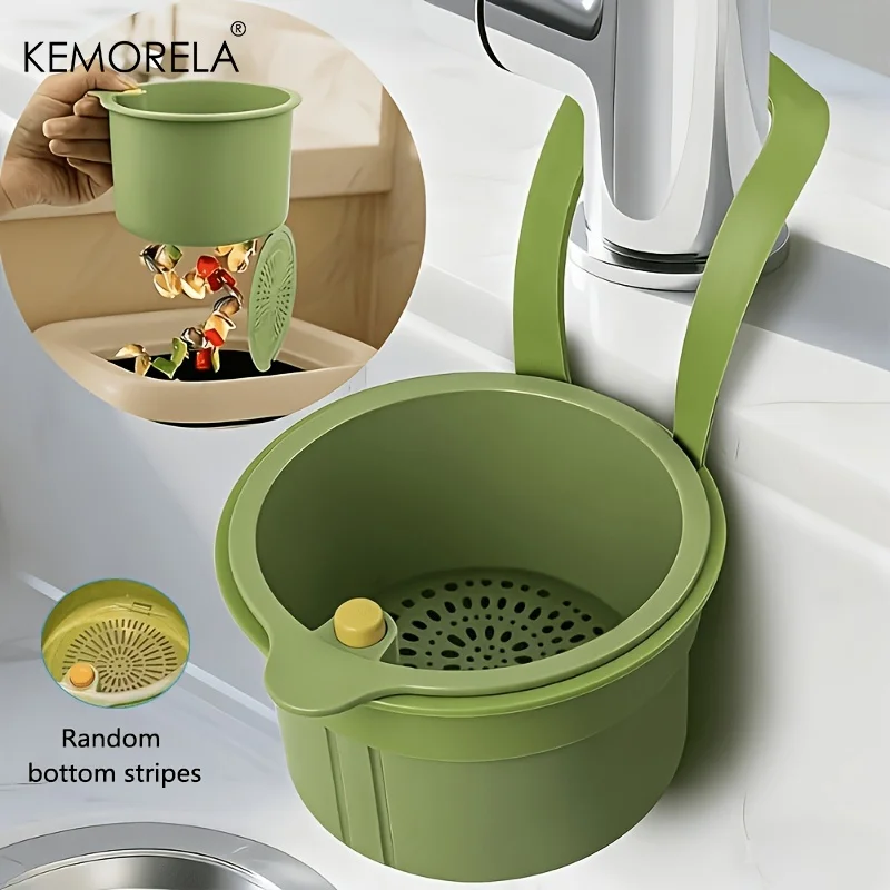 Commercial Kitchen Bin - 1 Stück Selbstreinigender Küchenspülbecken-Siebkorb mit automatischer